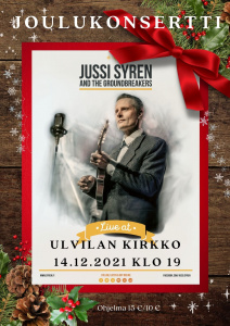 Bluegrass Christmas -joulukonsertti Jussi Syren And The Groundbreakers Jussi Syren