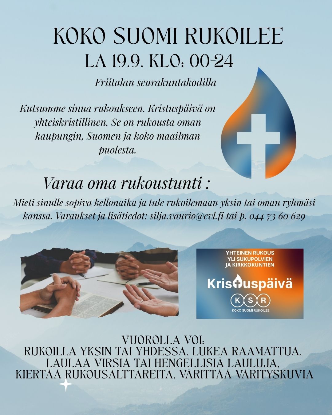 mainos rukouspäivästä