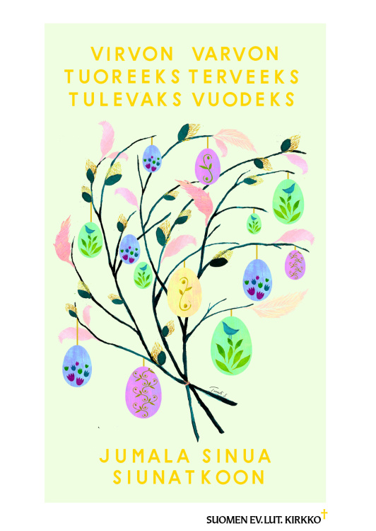 Palmusunnuntain yhteismyyjäiset virpomisvitsa